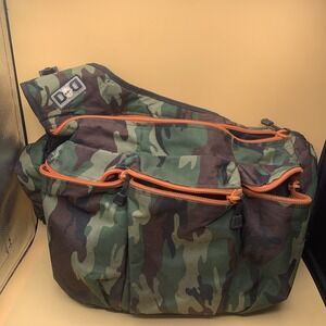 Diaper Dude Camo & Blaze Orange  Insulated Crossbody Diaper Bag & Changing Pad